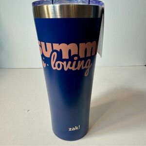NWT. Zak! brand 30 oz tumbler. “SUMMER loving” graphic.